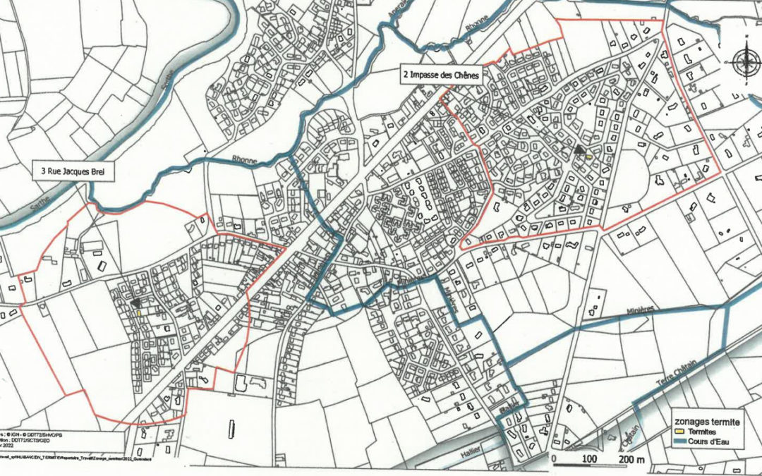 Termites sur la commune de GUECELARD